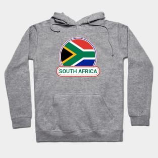 South Africa Country Badge - South Africa Flag Hoodie